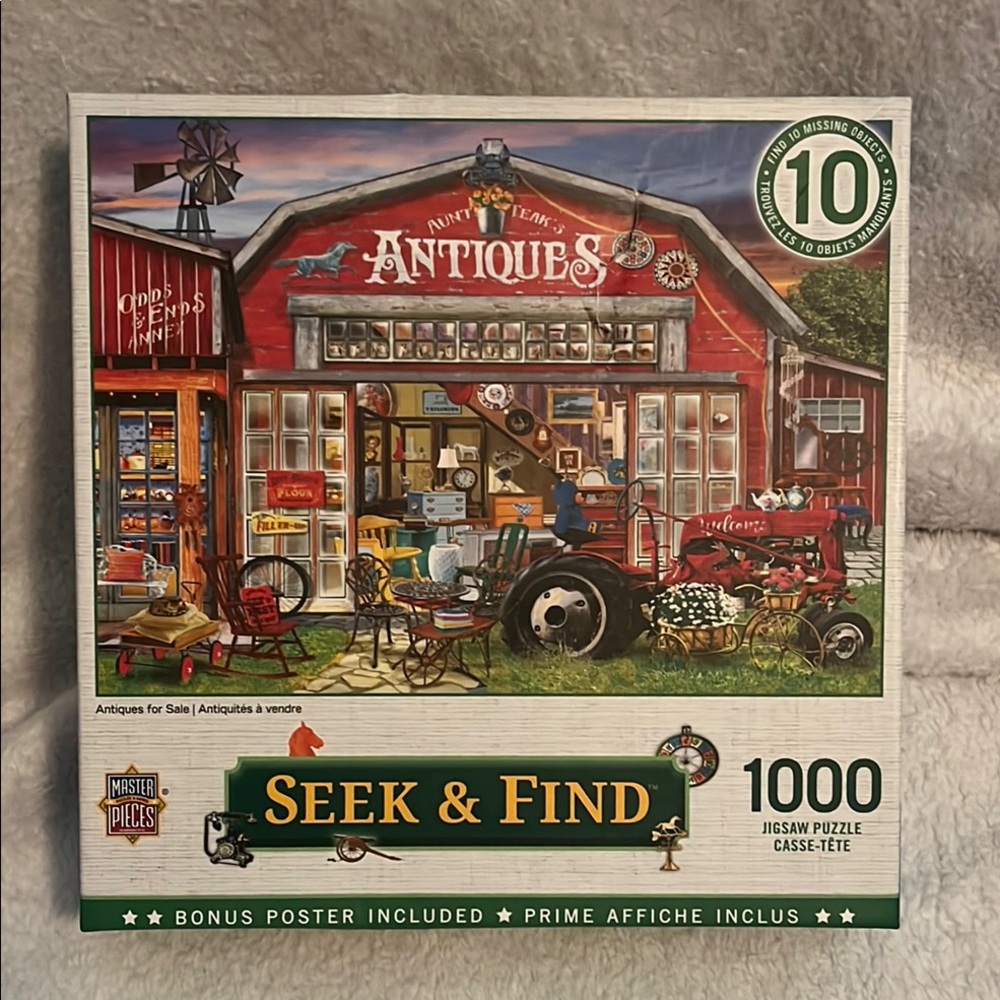 Seek & Find Antiques Jigsaw Puzzle, 1000 pcs